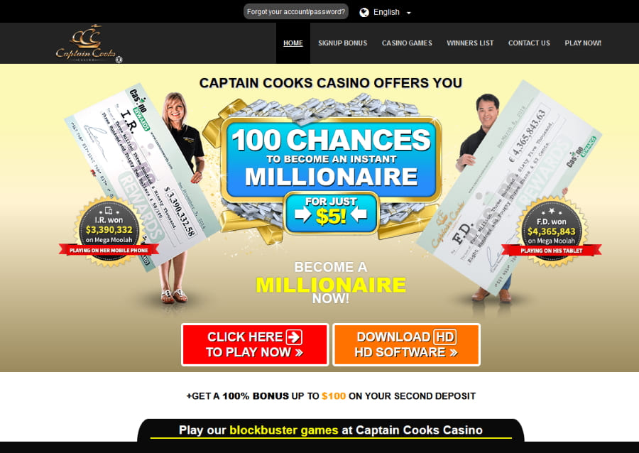 Captain Cooks Casino site