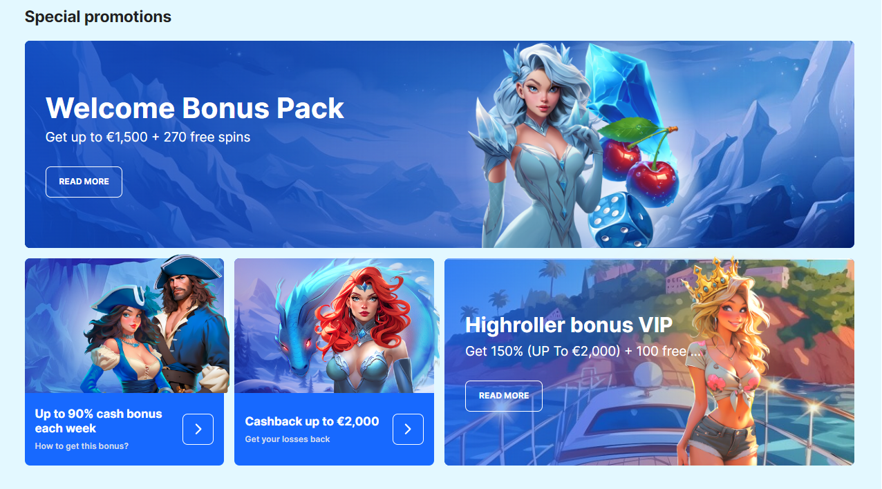 Ice Casino bonuses