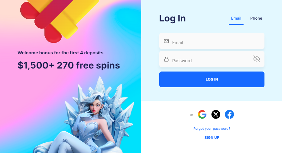 Ice Casino login