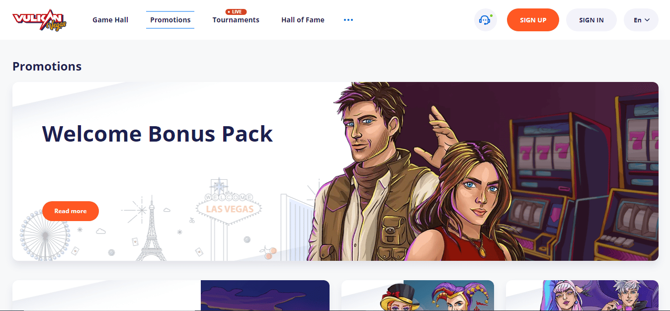 Vulkan Vegas Casino site