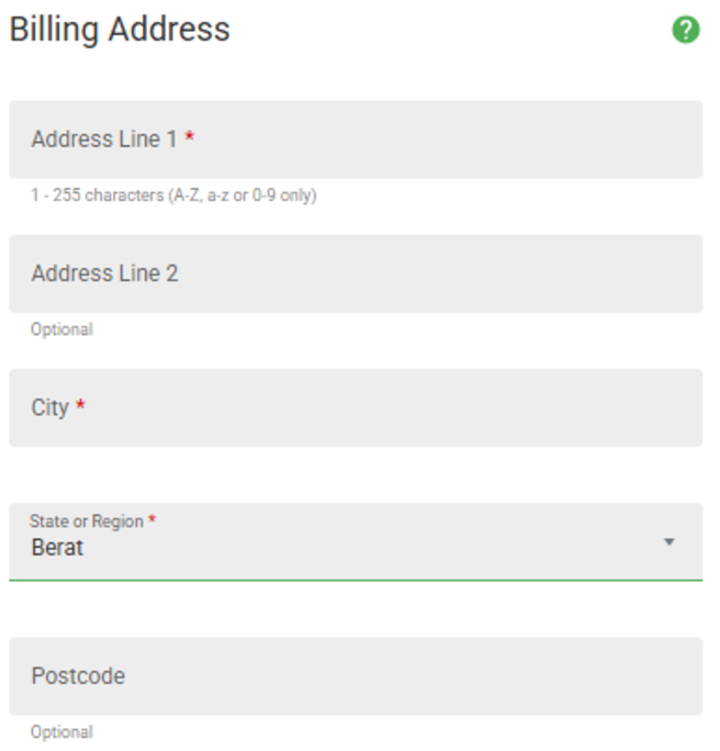 Gaming Club Billing Address