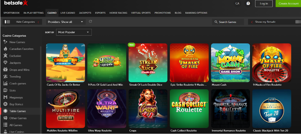 Betsafe casino review